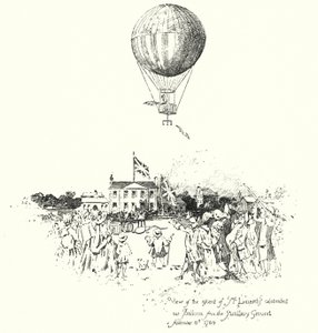 View of the ascent of Mr Lunardi’s Celebrated Air Balloon, from the Artillery Ground by Herbert (after) Railton