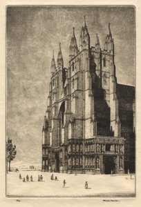 Canterbury Cathedral by Herbert Gordon Warlow