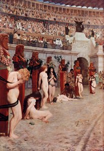 Christians to the Lions by Herbert Gustave Schmalz