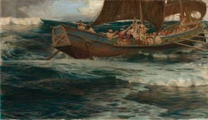 Wrath of the Sea God by Herbert James Draper
