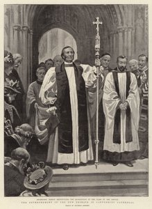 The Enthronement of the New Primate in Canterbury Cathedral by Herbert Johnson