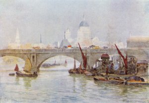 South End of Waterloo Bridge by Herbert Menzies (after) Marshall