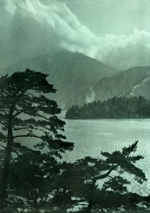 Approaching Storm on Lake Motosu by Herbert Ponting