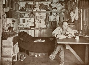 Captain Scott in His Den by Herbert Ponting