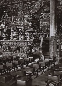 Interior of a Buddhist Temple by Herbert Ponting