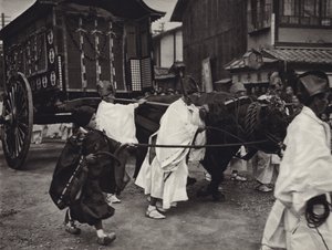 Japan in 1920s: Shintoist funeral of person of high rank by Herbert Ponting