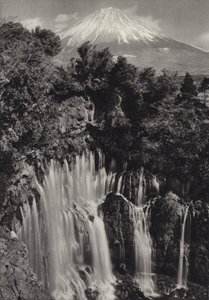 Japan in 1920s: Shiraito waterfall by Herbert Ponting