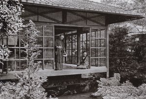 Namikawa San feeding His Carp by Herbert Ponting
