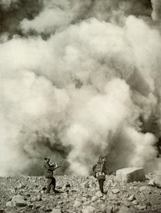 Smoke and Steam Rising from Asama