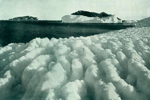 Spray Ridges of Ice After a Blizzard by Herbert Ponting
