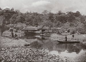 The Ha-Kei-Tei Inn and Garden at Hikone by Herbert Ponting