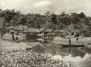 The Ha-Kei-Tei Inn and Garden at Hikone by Herbert Ponting