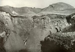 The Holy Crater of Fuji-San, 1910 by Herbert Ponting