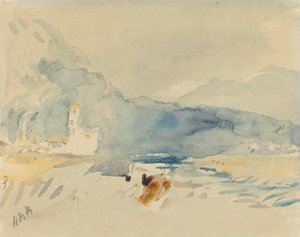 A Landscape with Mountains and a Stream