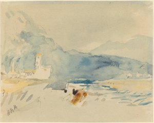 A Landscape with Mountains and a Stream