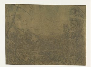 Landscape with a Waterfall (First Version) by Hercules Segers