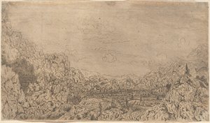 The Enclosed Valley by Hercules Seghers