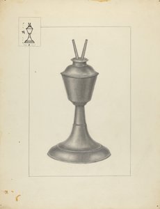 Camphene Lamp by Herman Bader