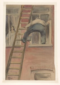 Window Cleaner by Herman Heijenbrock (signed by artist)