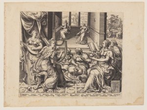 Parable of the Wise and Foolish Virgins: The Wise Virgins by Herman Jansz. Muller