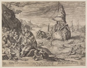 The Shipwreck of St. Paul near Miletus by Herman Jansz. Muller