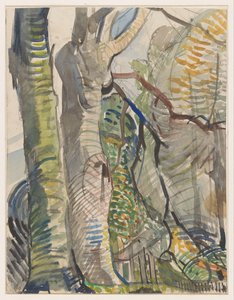 Forest Landscape by Herman Kruyder (signed by artist)