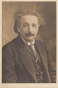 Portrait of Albert Einstein by Herman Mishkin