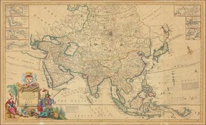 1730 map of Asia by Herman Moll