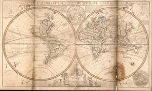 A new and correct map of the world laid down according to the newest discoveries and from the most exact observations