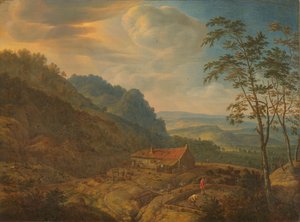 Mountainous Landscape with Farm
