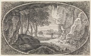Landscape (No. 8 from the series: Variae Campestrum Fantasiae) by Herman van Swanevelt