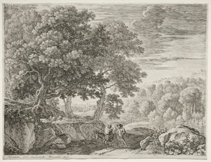The Flight into Egypt: The Holy Family by Herman van Swanevelt