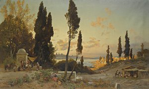 Views Across the Bosphorus, Constantinople by Hermann David Salomon Corrodi