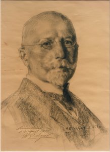 Portrait of Heinrich von Zügel by Hermann Eissfeldt