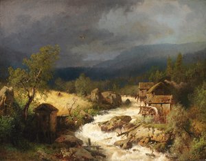 Mill on a Torrent, 1871