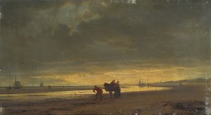 Dutch Coast at Low Tide by Hermann Mevius