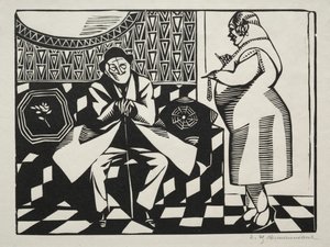 No! Not a black woman, I am a pacifist, I would like a German lady by Hermann Paul