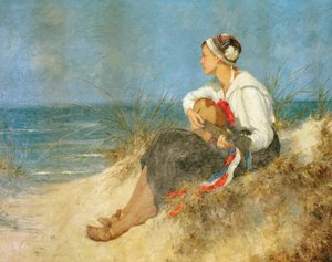 Contemplative Hour on the Beach by Hermann Seeger