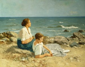 On the Beach by Hermann Seeger