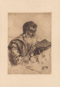 Praying Jewish Man by Hermann Struck (signed by artist)