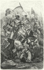 Battle Between the Saxons and the Wends by Hermann Vogel