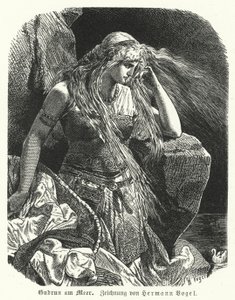 Gudrun beside the sea