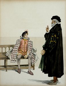 Henri IV before his professor La Gaucherie. Illustration by Hermann Vogel in Henri IV by Hermann Vogel