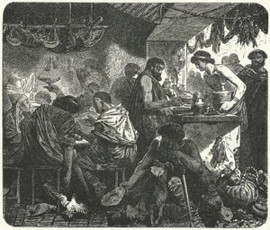Scene in a Tavern in Ancient Rome