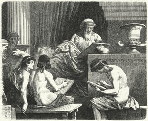 Solon, lawmaker of Athens by Hermann Vogel