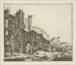 Landscape with Ruin by Hermanus Fock