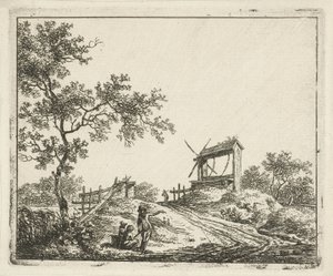 Landscape with Well (Six Landscapes) by Hermanus Fock