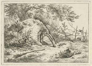 Oven with Brooms by Hermanus Fock