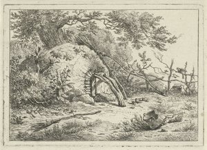 Oven with Brooms by Hermanus Fock