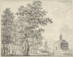 The Muiderpoort in Amsterdam by Hermanus Petrus Schouten